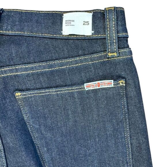 NWOT Hudson Nico Super Skinny Mid Rise Dark Wash Jeans Sz 25 - Picture 9 of 12